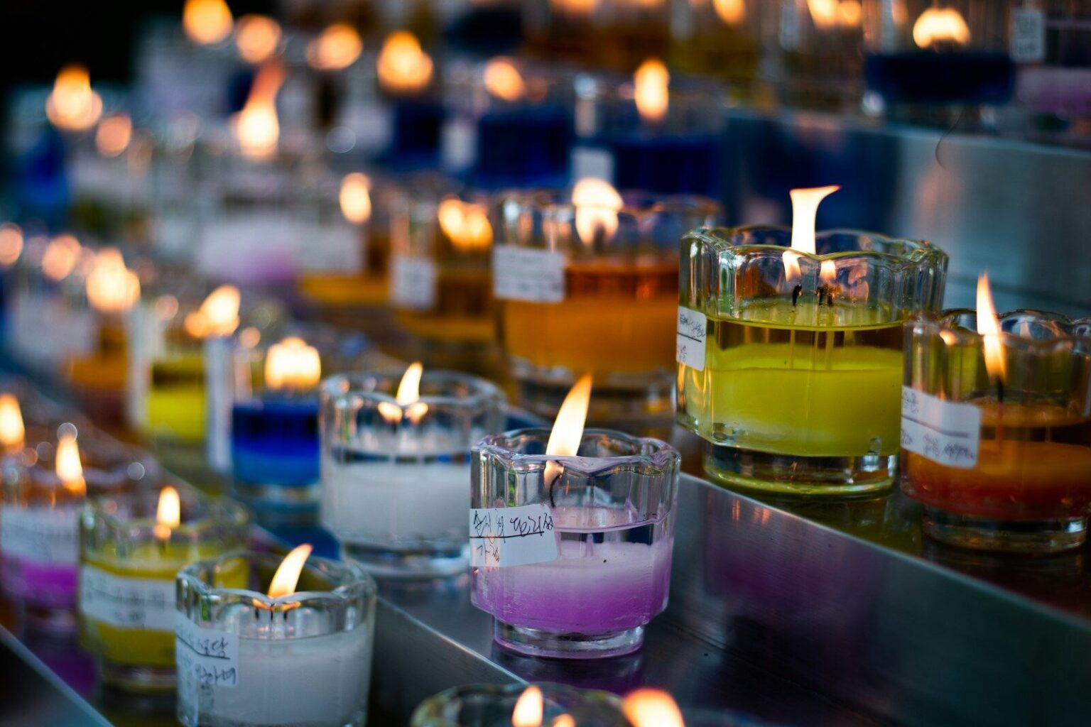 lighted votive candle lot